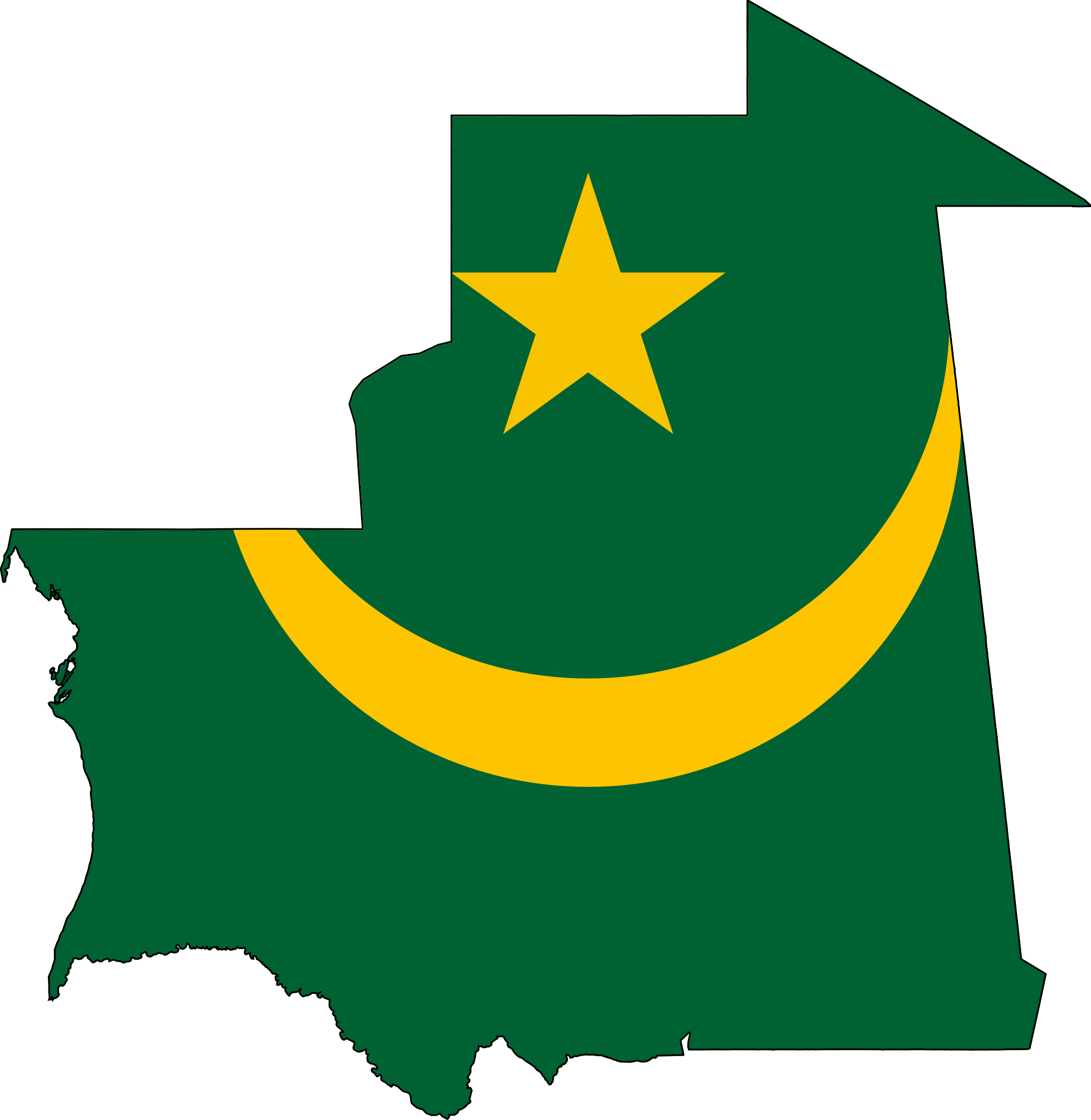 Mauritania_bayrak_harita