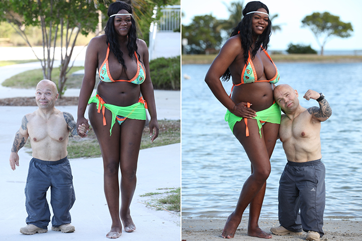 L’amour n’a pas de taille : Un bodybuilder nain vit le parfait amour avec une black de près de 2 mètres