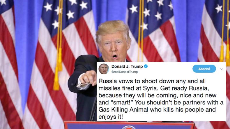 Donald Trump menace la Russie et promet de bombarder la Syrie