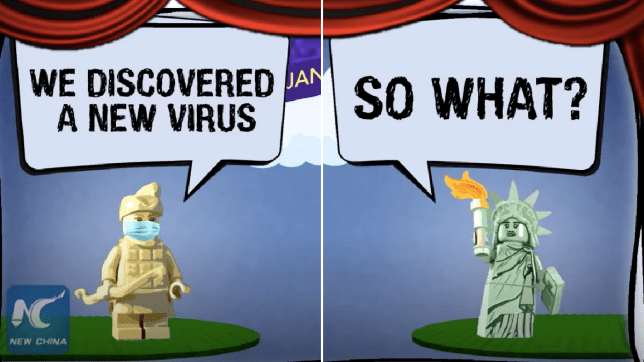 Coronavirus: la chine fait un dessin animé se moquant des États-Unis