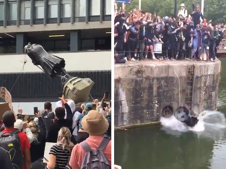 Black Lives Matter: Les manifestants en Angleterre détruisent une statue de plus de 100 ans honorant le marchand d&rsquo;esclaves, Edward Colston